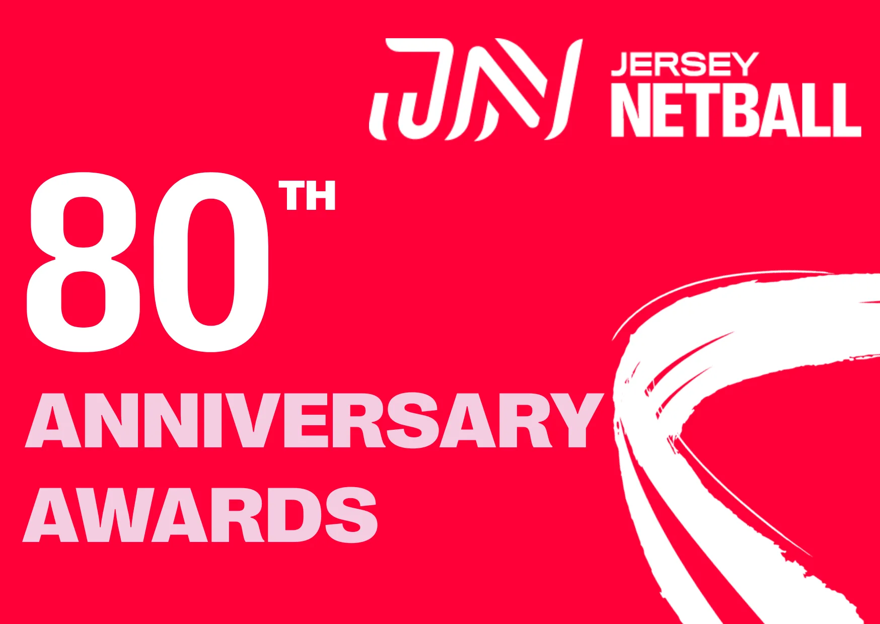 Jersey Netball 80th Anniversary Celebration Hero image